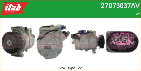 ITAB AUTOMOTIVE 27073037AV - Compresseur, climatisation cwaw.fr