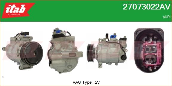 ITAB AUTOMOTIVE 27073022AV - Compresseur, climatisation cwaw.fr