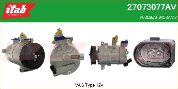 ITAB AUTOMOTIVE 27073077AV - Compresseur, climatisation cwaw.fr