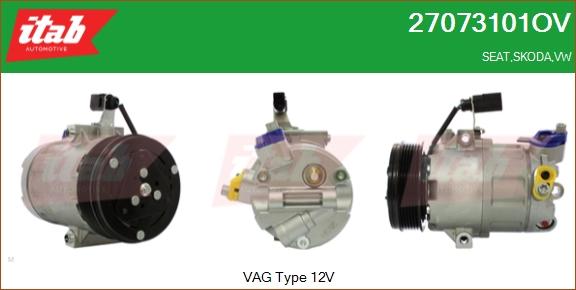 ITAB AUTOMOTIVE 27073101OV - Compresseur, climatisation cwaw.fr