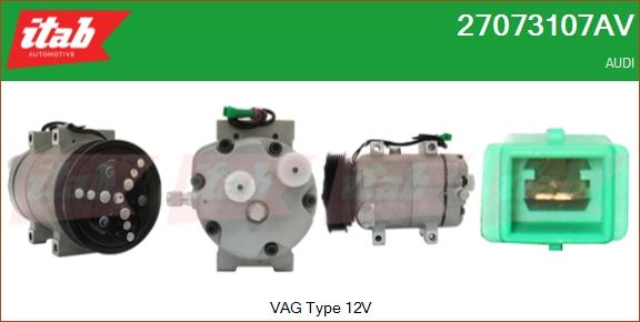 ITAB AUTOMOTIVE 27073107AV - Compresseur, climatisation cwaw.fr