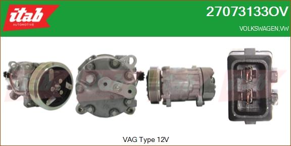 ITAB AUTOMOTIVE 27073133OV - Compresseur, climatisation cwaw.fr