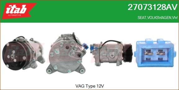 ITAB AUTOMOTIVE 27073128AV - Compresseur, climatisation cwaw.fr