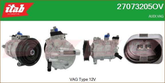 ITAB AUTOMOTIVE 27073205OV - Compresseur, climatisation cwaw.fr