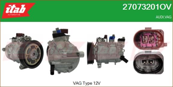 ITAB AUTOMOTIVE 27073201OV - Compresseur, climatisation cwaw.fr