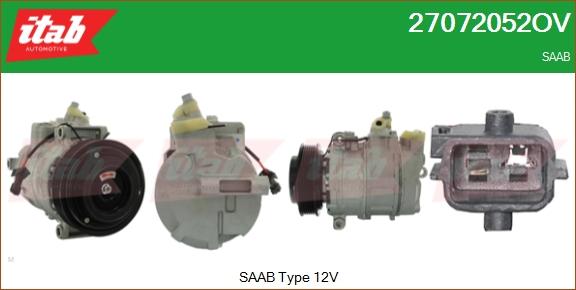 ITAB AUTOMOTIVE 27072052OV - Compresseur, climatisation cwaw.fr