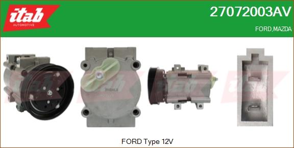 ITAB AUTOMOTIVE 27072003AV - Compresseur, climatisation cwaw.fr