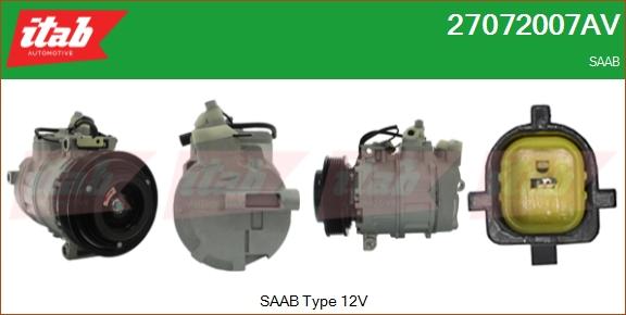 ITAB AUTOMOTIVE 27072007AV - Compresseur, climatisation cwaw.fr