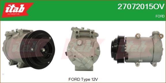 ITAB AUTOMOTIVE 27072015OV - Compresseur, climatisation cwaw.fr