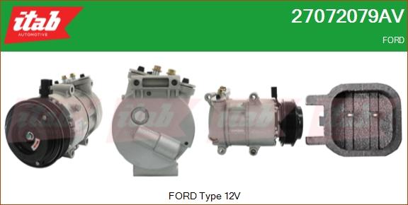 ITAB AUTOMOTIVE 27072079AV - Compresseur, climatisation cwaw.fr