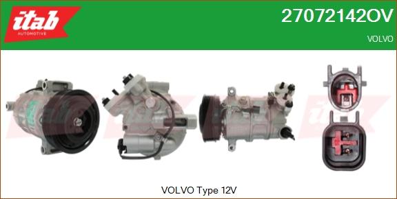 ITAB AUTOMOTIVE 27072142OV - Compresseur, climatisation cwaw.fr