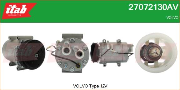 ITAB AUTOMOTIVE 27072130AV - Compresseur, climatisation cwaw.fr