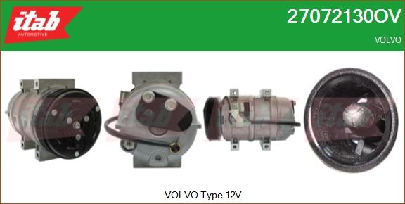 ITAB AUTOMOTIVE 27072130OV - Compresseur, climatisation cwaw.fr