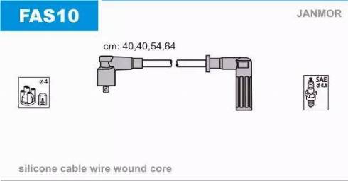 Janmor FAS10 - Kit de câbles d'allumage cwaw.fr