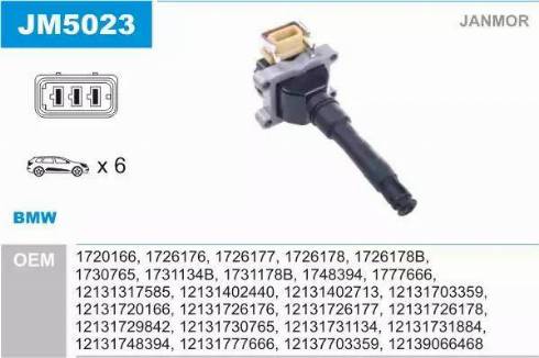 Janmor JM5023 - Bobine d'allumage cwaw.fr