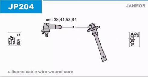 Janmor JP204 - Kit de câbles d'allumage cwaw.fr