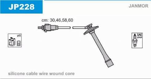 Janmor JP228 - Kit de câbles d'allumage cwaw.fr