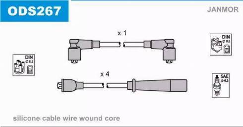 Janmor ODS267 - Kit de câbles d'allumage cwaw.fr