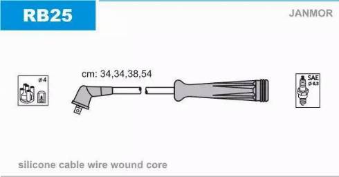 Janmor RB25 - Kit de câbles d'allumage cwaw.fr