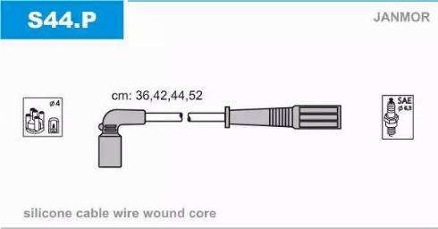 Janmor S44.P - Kit de câbles d'allumage cwaw.fr