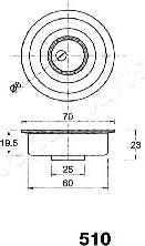 Japanparts BE-510 - Tendeur de courroie, courroie de distribution cwaw.fr