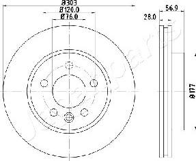 Japanparts DI-0948 - Disque de frein cwaw.fr