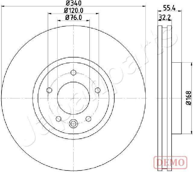 Japanparts DI-0954C - Disque de frein cwaw.fr