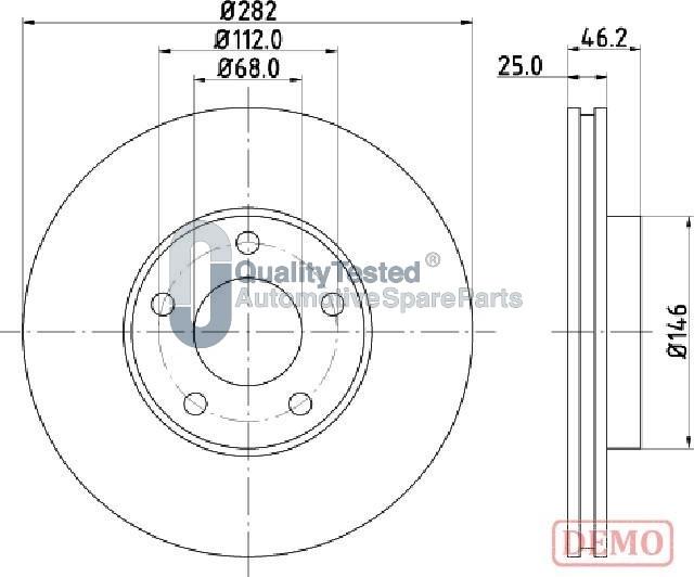 Japanparts DI0955JM - Disque de frein cwaw.fr