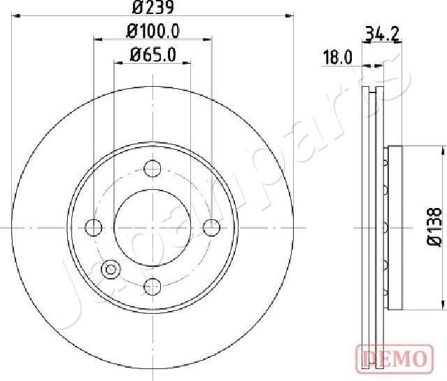 Japanparts DI-0952C - Disque de frein cwaw.fr