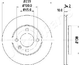 Japanparts DI-0952 - Disque de frein cwaw.fr