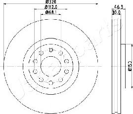 Japanparts DI-0909 - Disque de frein cwaw.fr