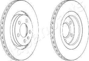 Japanparts DI-0905 - Disque de frein cwaw.fr