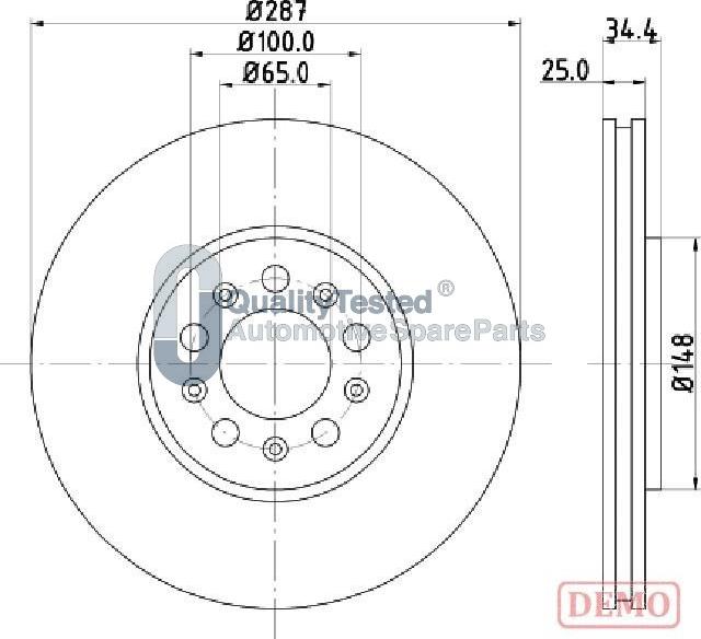 Japanparts DI0901JM - Disque de frein cwaw.fr