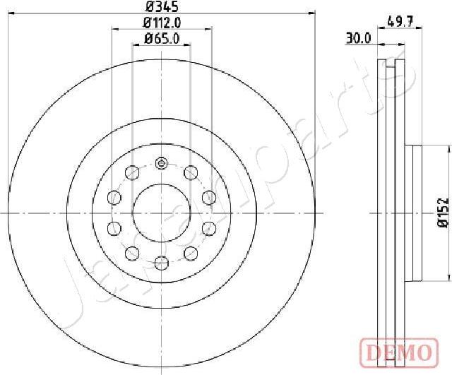 Japanparts DI-0908C - Disque de frein cwaw.fr