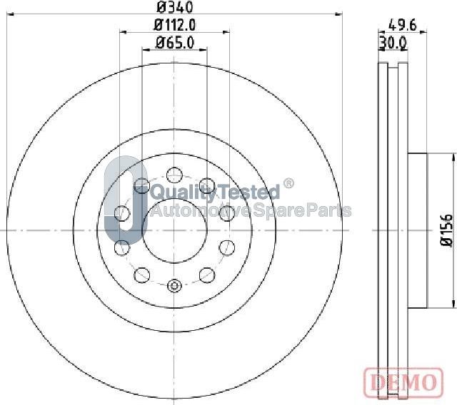 Japanparts DI0907JM - Disque de frein cwaw.fr