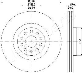 Japanparts DI-0907 - Disque de frein cwaw.fr