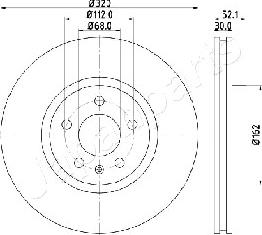 Japanparts DI-0919 - Disque de frein cwaw.fr