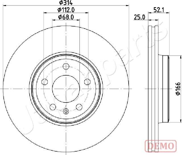 Japanparts DI-0916C - Disque de frein cwaw.fr