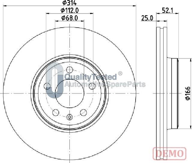 Japanparts DI0916JM - Disque de frein cwaw.fr