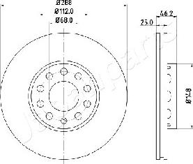 Japanparts DI-0910 - Disque de frein cwaw.fr