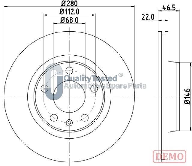 Japanparts DI0911JM - Disque de frein cwaw.fr