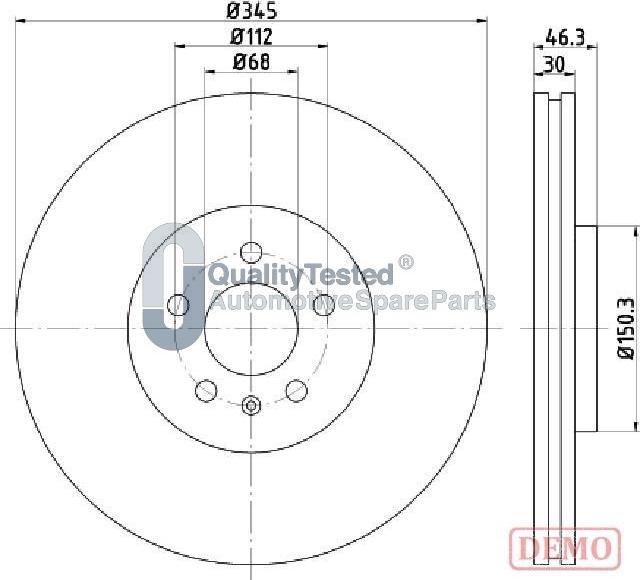 Japanparts DI0912JM - Disque de frein cwaw.fr