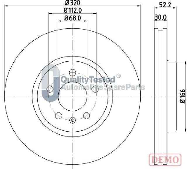 Japanparts DI0917JM - Disque de frein cwaw.fr