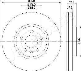 Japanparts DI-0917 - Disque de frein cwaw.fr