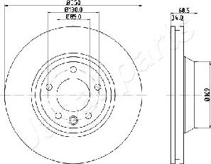 Japanparts DI-0931 - Disque de frein cwaw.fr