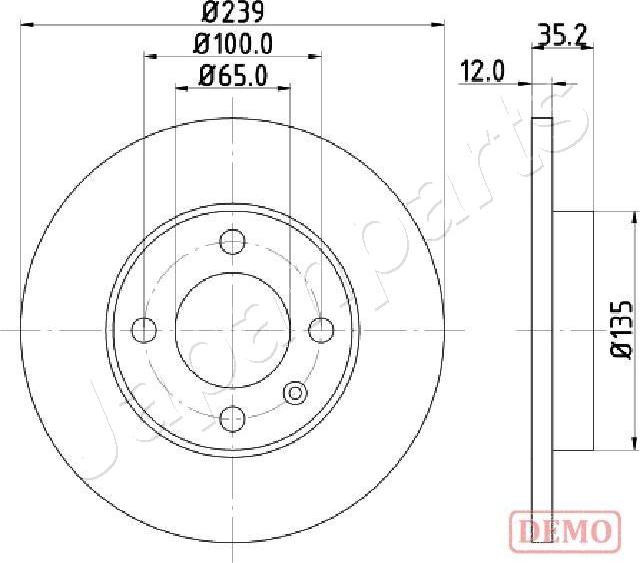 Japanparts DI-0938C - Disque de frein cwaw.fr