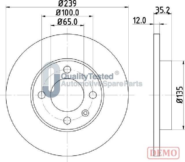 Japanparts DI0938JM - Disque de frein cwaw.fr