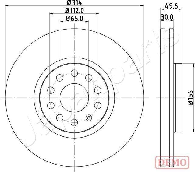 Japanparts DI-0933C - Disque de frein cwaw.fr