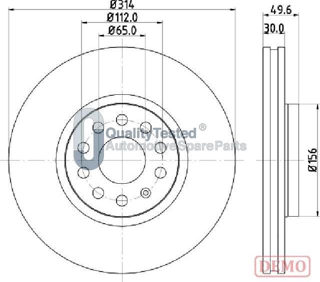 Japanparts DI0933JM - Disque de frein cwaw.fr