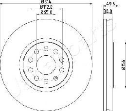 Japanparts DI-0933 - Disque de frein cwaw.fr